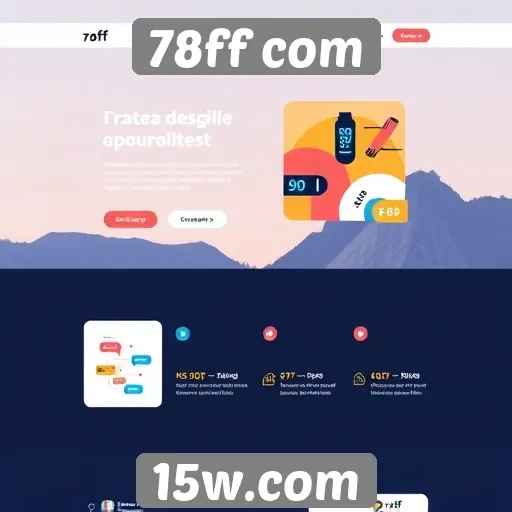 Análise da interface do site 78ff com