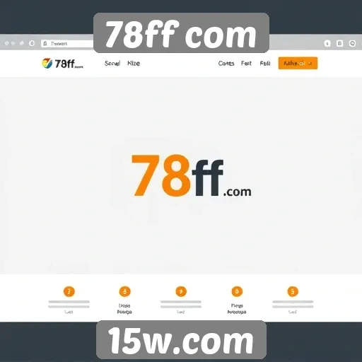 Análise da interface do usuário do site 78ff com